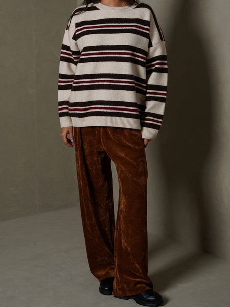 CAMPUS STRIPE SWEATER