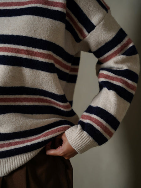 CAMPUS STRIPE SWEATER