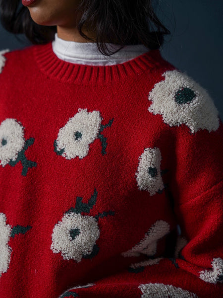 FLORAL EMBROIDERED JUMPER