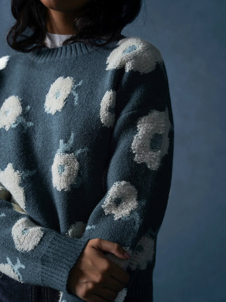 FLORAL EMBROIDERED JUMPER