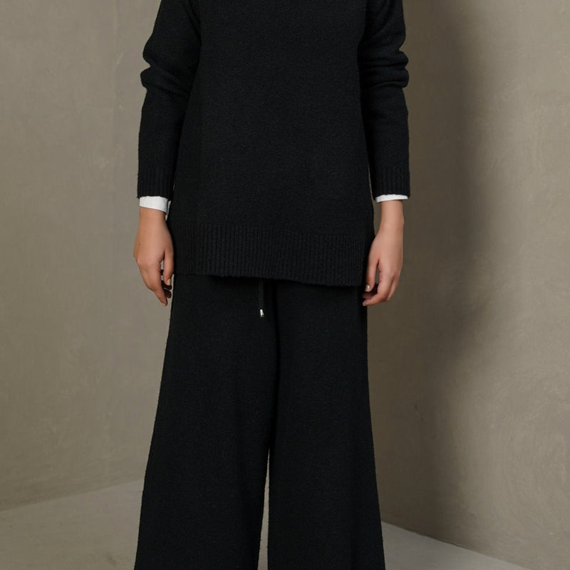 HENLEY RIBBED PULLOVER