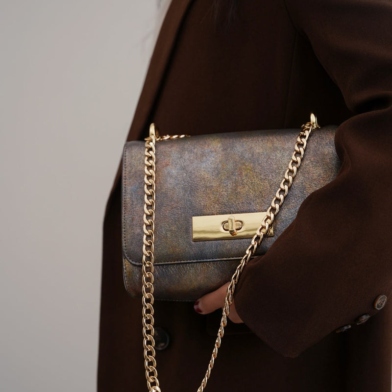 MERMAID BAG IN GENUINE LEATHER