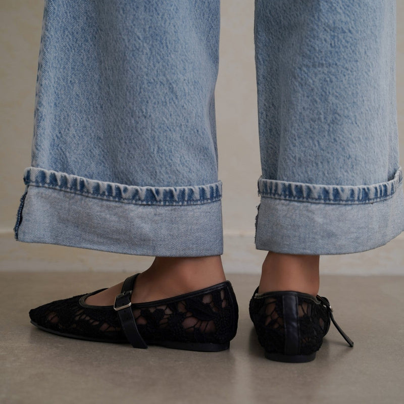 LACE MARY-JANES