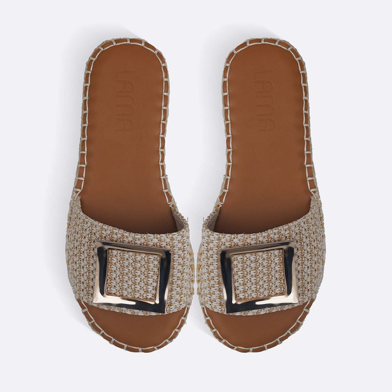 ROMA BUCKLE SLIDES