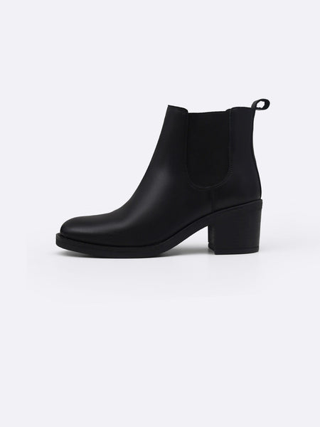 BLOCK LEATHER BOOTS