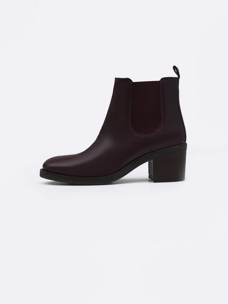 BLOCK LEATHER BOOTS