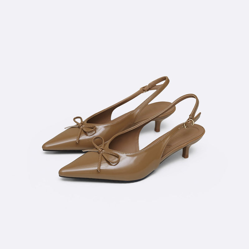 BOW CHARM HEELS