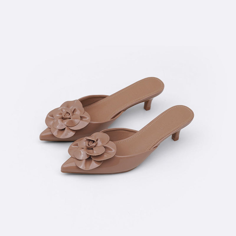FLOWER MINI HEELS