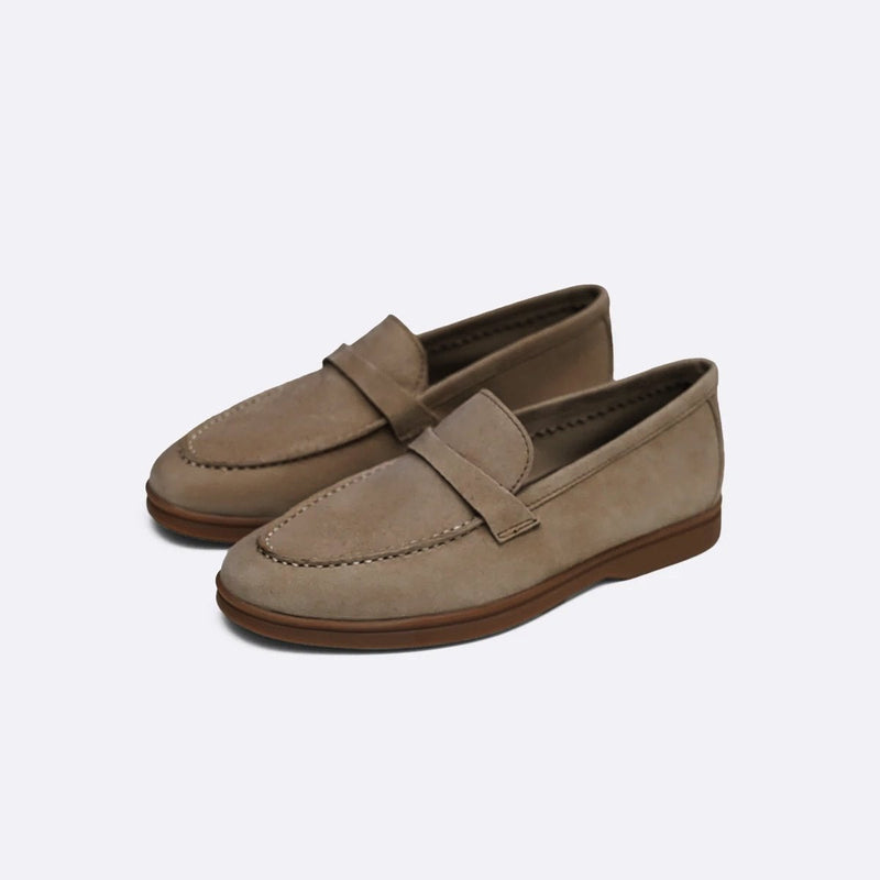 PALM & PEBBLE LEATHER LOAFERS
