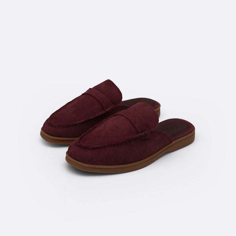 SUEDE LEATHER MULES