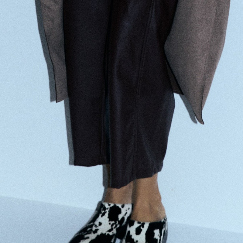 COW LEATHER BOOT MULES