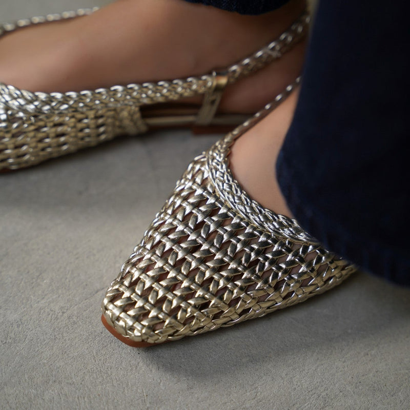 WEAVE SLINGBACKS