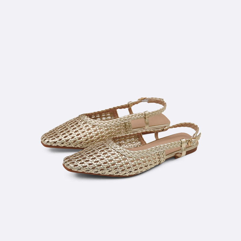 WEAVE SLINGBACKS